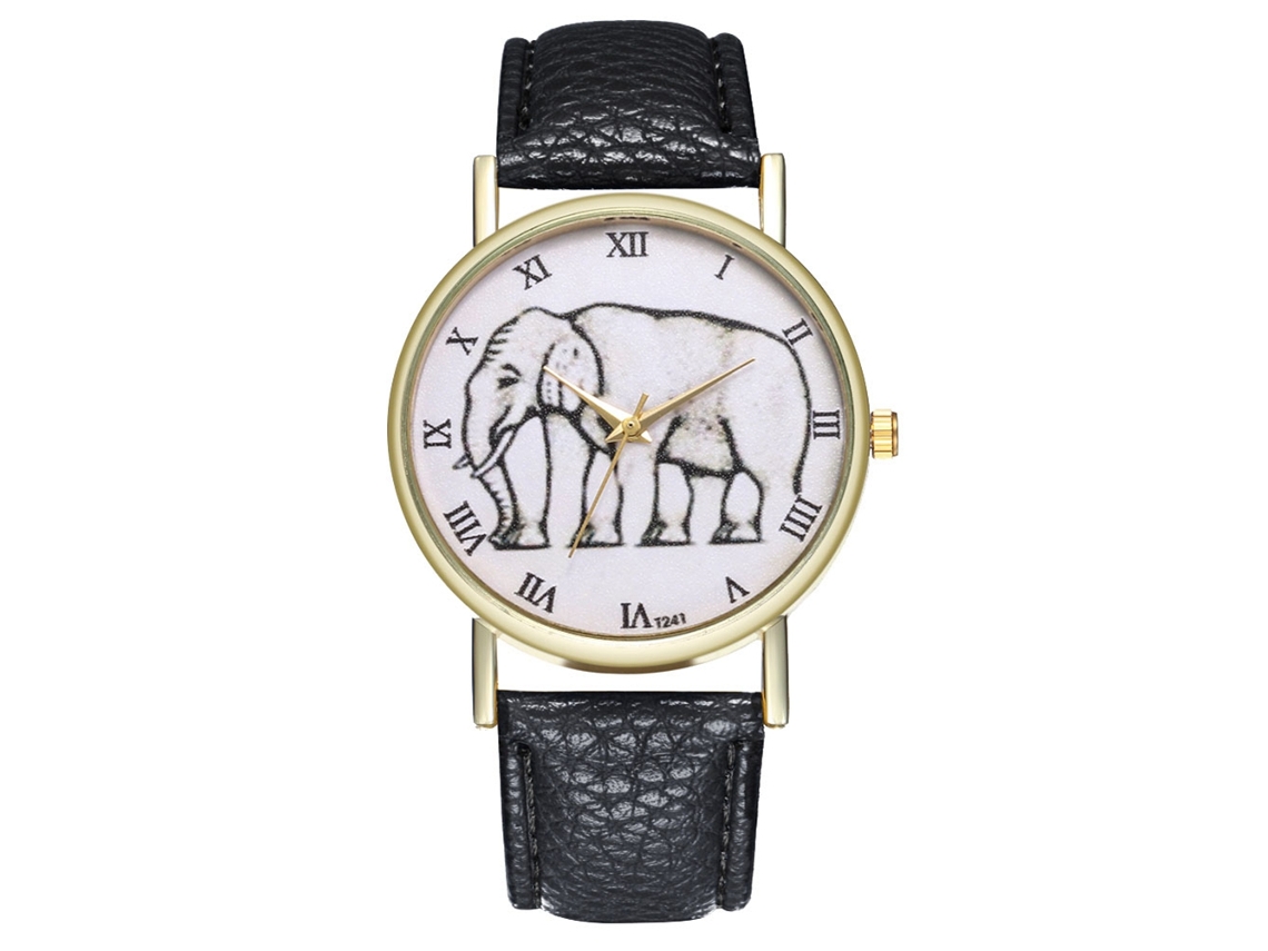 Reloj De Pulsera Para Parejas Zhoulianfa Con Correa De Pu Negra Y Movimiento De Cuarzo.