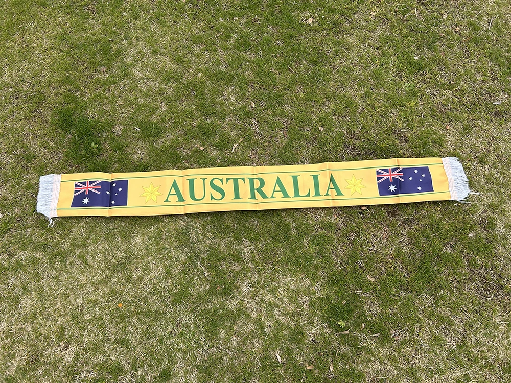 Bufanda Australiana De Satén Estampada A Doble Cara (14×135 Cm).