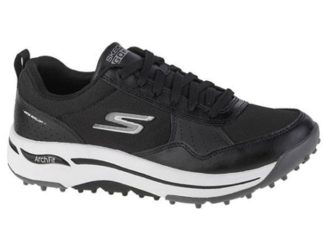 Zapatillas Deportivas SKECHERS (Negro -Tejido, Cuero Natural -41)