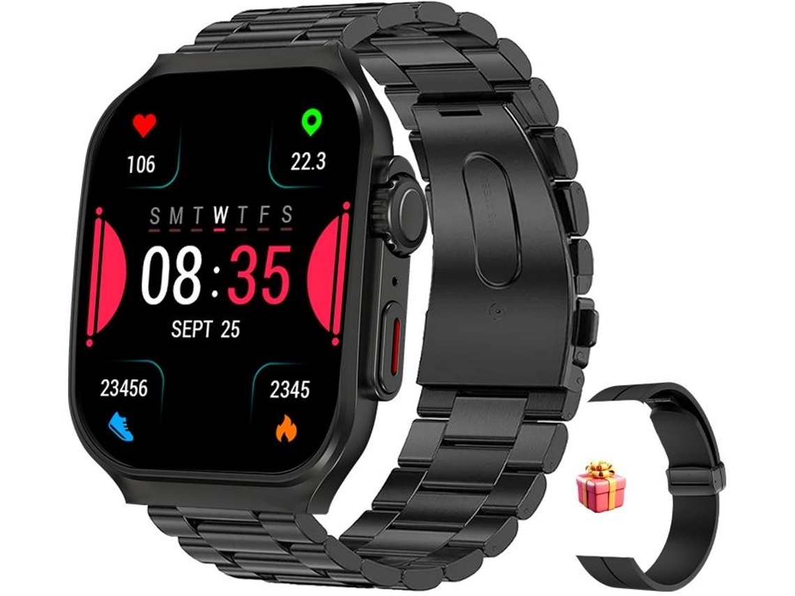 Relojes inteligentes militares para hombres Responder/Hacer llamadas 1 96 HD Reloj deportivo táctico resistente para exteriores con YEMAESRE