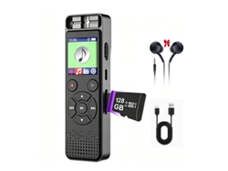 Gravadores De Voz Mp3 Reprodução Inteligente Ohpa N13 Preto128g