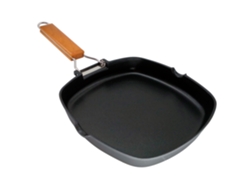 Grill WECOOK (20 x 20 cm - Aluminio Fundido - Negro)
