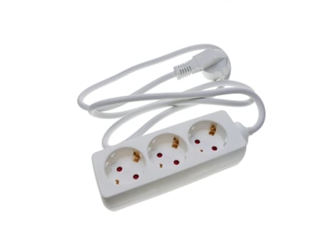 Regleta 3 Schuko 16A 230V Blanca Con Cable 3M BEMATIK