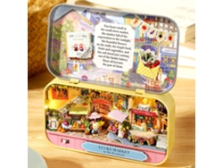 Modelo De Rompecabezas Lucky Market Q-008 Nuevo, Caja De Casa De Muñecas Caja De Teatro Caja De Teatro Fácil De Montar Apariencia Encantadora Mini Caja
