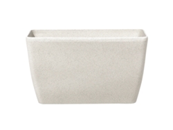 Maceta grande BELIANI Baris de Mezcla de piedra Beige 74x32x45