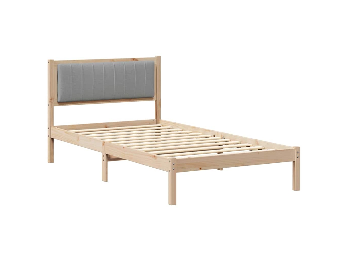 Maison Exclusive - Estructura De Cama Con Cabecera Tapizada Gris Claro