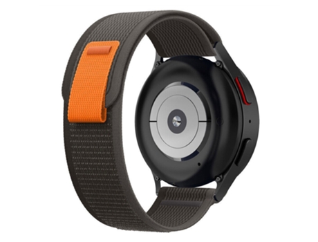 Correa de nailon 18mm bucle de arrastre ajustable para Garmin Forerunner 255S/Venu 2S - negro/gris