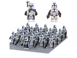 21 minifiguras de Star Wars Jesse, soldado de asalto de la Legión 501, bloques de construcción