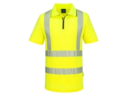 Polo Alta Visibilidad Kx3 Sport Con Cremallera | Trabajo Amarillo / S