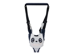 Cinturón de andar para bebé tipo cesta, ajustable, ayuda para aprender a caminar, panda azul y blanco