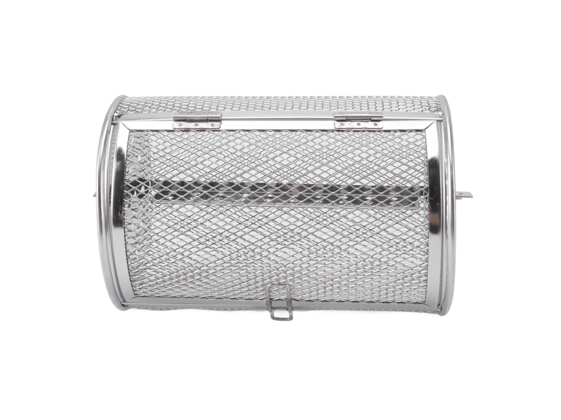 Cesta Rodante De Acero Inoxidable Para Barbacoa, Ideal Para Verduras, Frutos Secos Y Frutas.