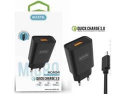 Kit Cargador para Samsung Galaxy S21 5G ACCETEL AC404B (2.1A - Type C - Negro)