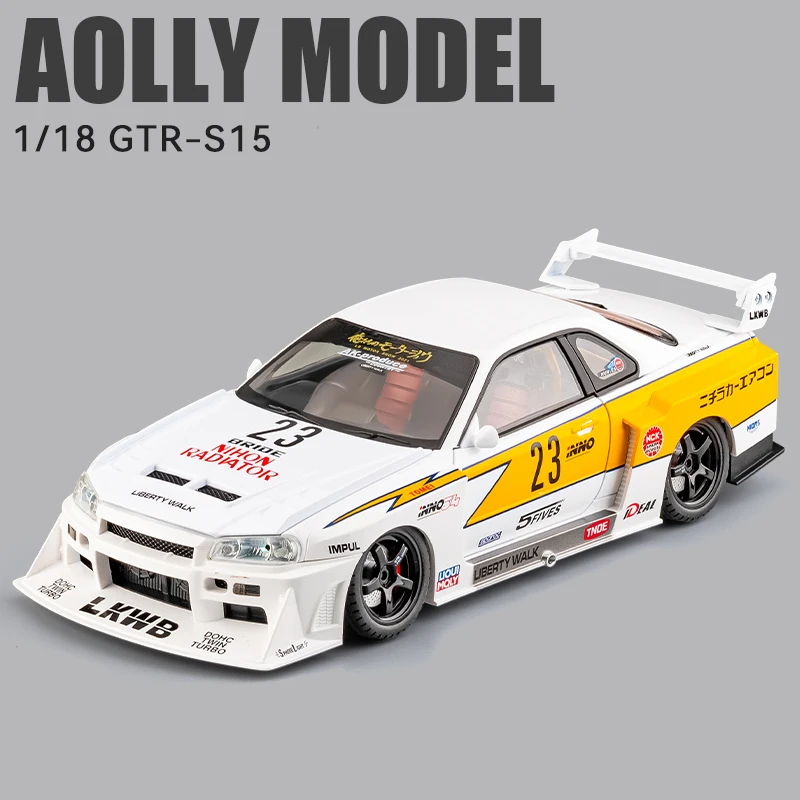 (blanco) Coche De Juguete A Escala 1:18 De Aleación, Modelo De Metal Fundido A Presión Con Sonido Y Luz.