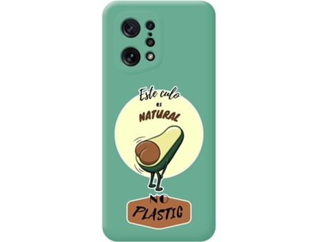 Carcasa para Oppo Find X5 5G TUMUNDOSMARTPHONE Silicona Líquida Dibujos Verde