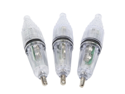 Danu26 3pcs Luz LED subacuática para pesca Cebo Luminoso Luz de cambio de color intermitente Lámpara de pesca