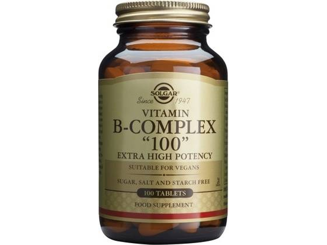Complemento Alimentar SOLGAR Vitamina B-Complex "" Vegetal De Potência Extra Alta (100 cápsulas)