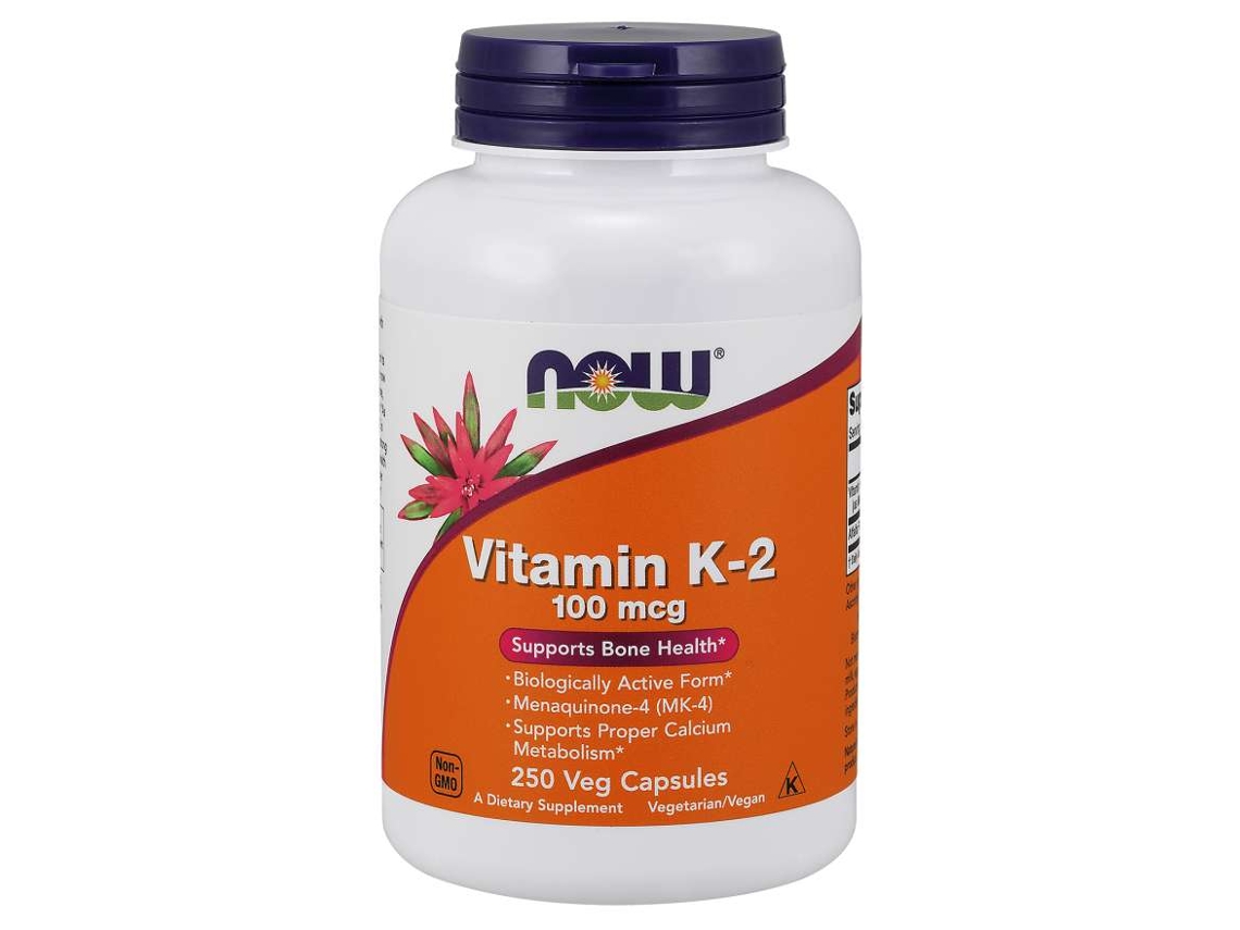 NOW FOODS Vitamina K-2 100 Mcg 250 Cápsulas Vegetales