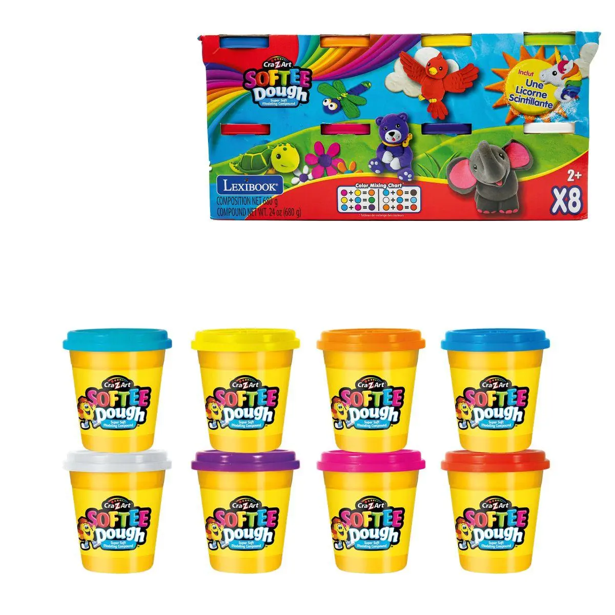 Cra-z-art® Softee Dough Knetmasse 8er-pack