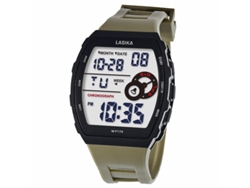 Reloj Deportivo Impermeable (color Caqui) Con Luz Luminiscente...