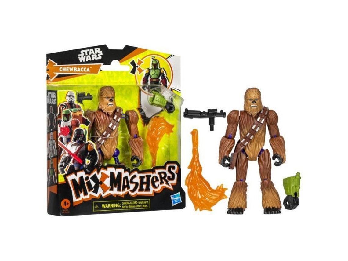 Figura de Chewbacca de Mixmashers, personalizable, de 5 pulgadas, con accesorios, Star Wars, a partir de los 4 años