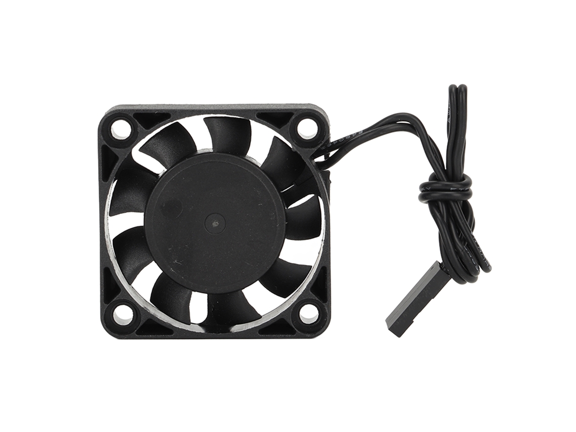 Ventilador De Enfriamiento Rc Ligero De Hierro Y Plástico 40x40mm Para Coche De Control Remoto 1/10 Traxxas 7.4v Negro