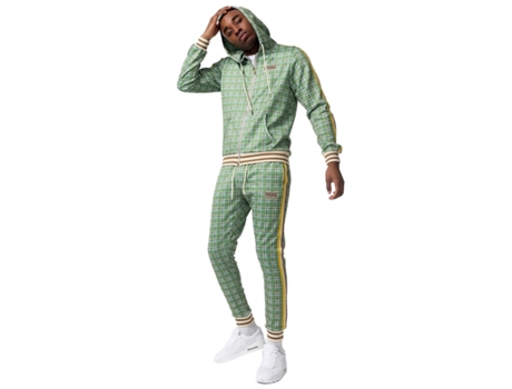 Chándale para Fitness LONSDALE Chándal Littlestone Verde (2XL)