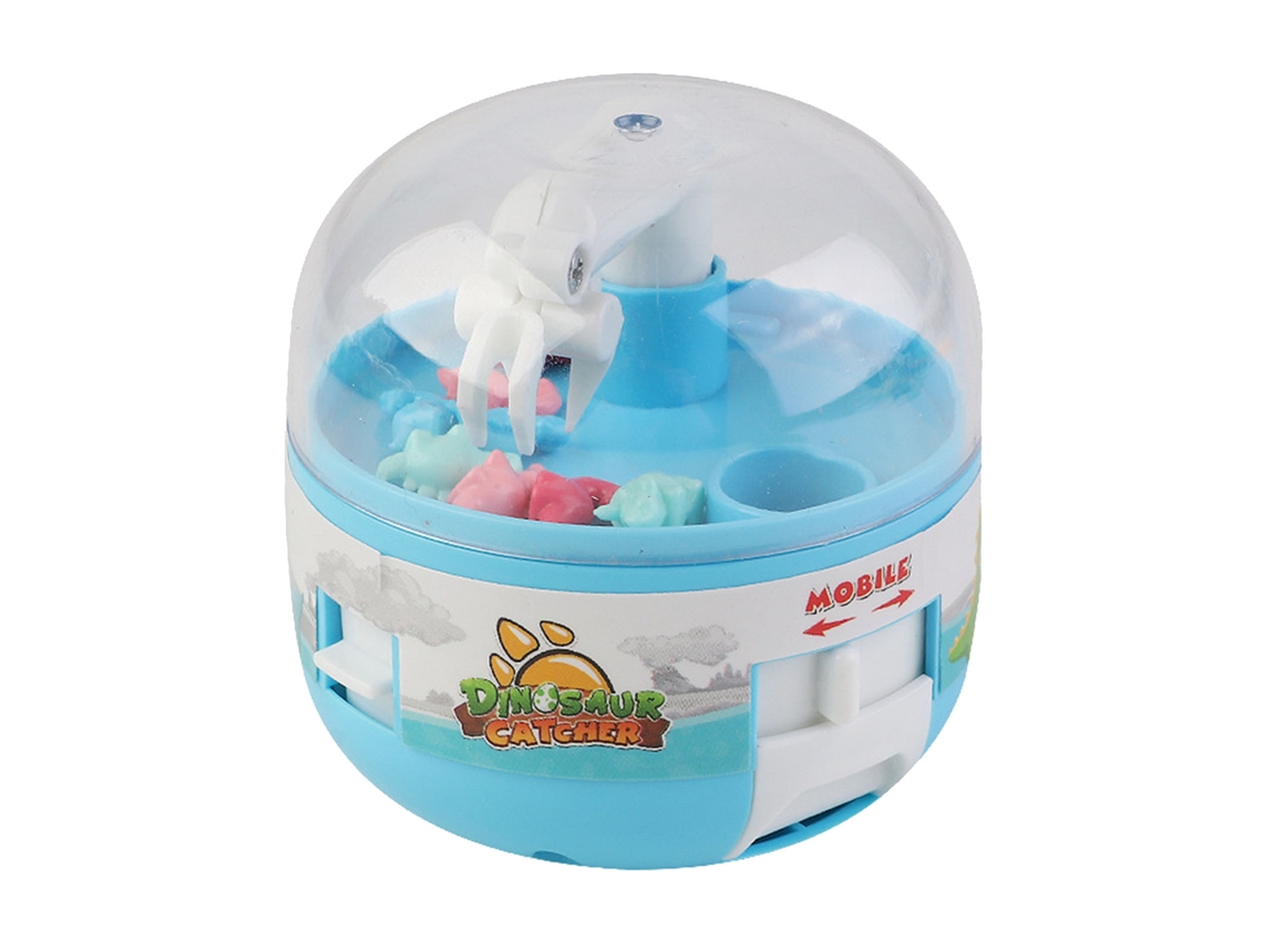Ats-juguete Máquina De Agarrar Muñecas Mini Para Niños Mejora Coordinación Eléctrica Dinosaurio Azul