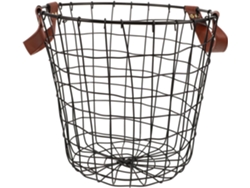 Cesta De Alambre Para Sujetar Leña, Organizador De Almacenamiento Para Chimenea, Leña Con