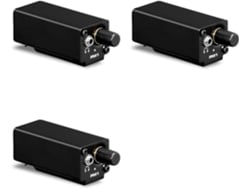Amplificador De Auriculares Estéreo Portátil 3x Con Entrada Xlr Y Control De Volumen, Plug And Play Para Músicos.