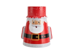 Lata de dulces navideños para almacenamiento decorativo