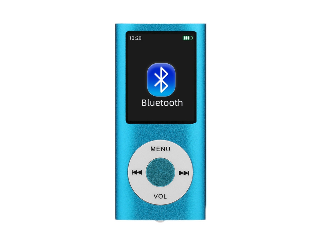 MP3 YIZHOOD (8G)Portátil con pantalla LCD de 1,8 Soporte de radio FM Tarjeta TF Azul