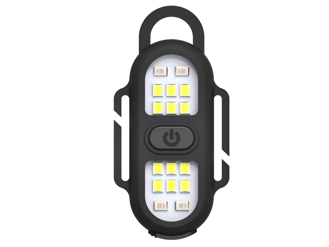 Linterna LED recargable Yunzii, negra