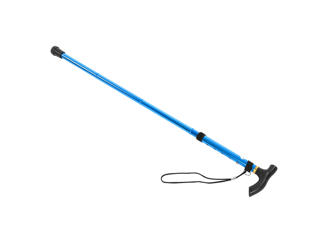 Bastón Telescópico Ligero De Aleación De Aluminio Para Senderismo Y Montañismo (azul)