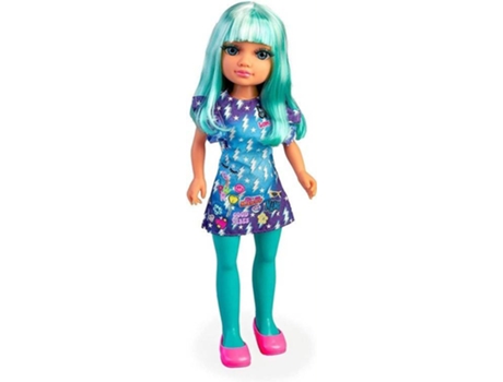 Muñeco NANCY Neon Pelo Color Azul Neon (Edad Mínima Recomendada: 3años)