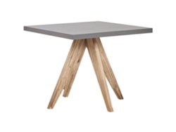 Mesa de jardín BELIANI Olbia de Cemento reforzado con fibra Gris 90x90x76