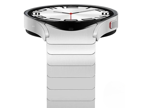 Pulsera Titanio Acero Inoxidable para Samsung Galaxy Watch4 40Mm Plata ¡ANTIMPACTO!