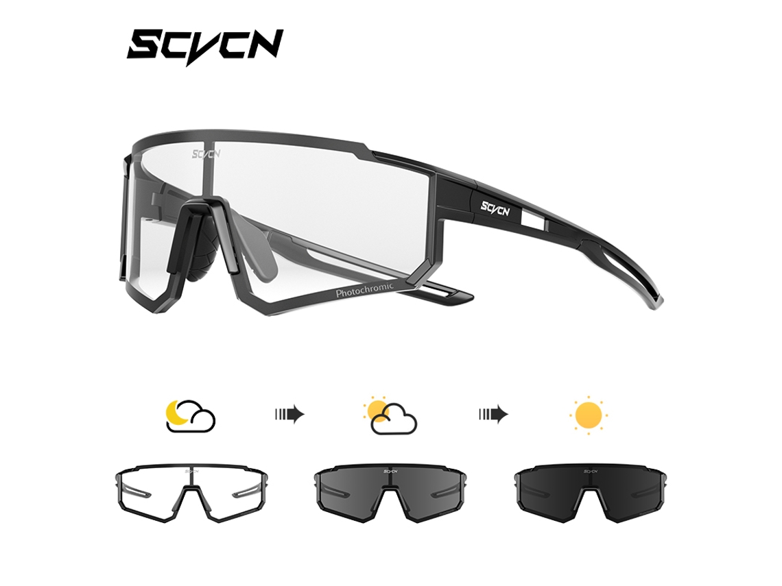 Gafas de ciclismo unisex MDUG UV400 multicolor antirreflejos (modelo fotocromático 1)
