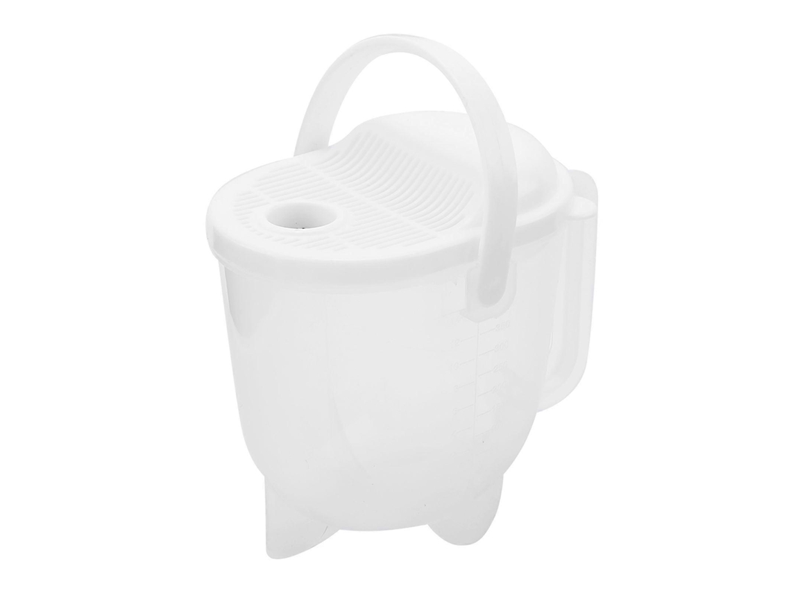 Colador transparente para lavar arroz, granos, frutas y verduras. Utensilio de cocina multifuncional con filtro y asa.