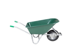 Maison Exclusive - Carretilla Verde 90 L 150 Kg Acero Galvanizado Y Plástico