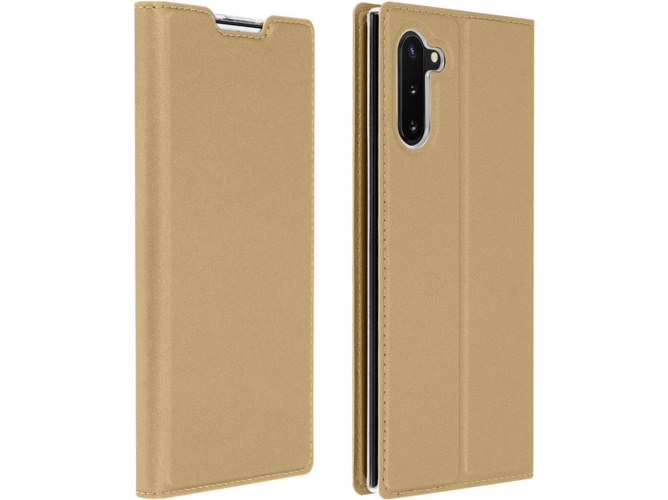 Funda Samsung Galaxy Note 10 DUX DUCIS Wallet Dorado