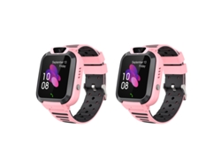 Reloj inteligente con alarma, ubicación precisa, SOS, para niños, Q16s, color rosa, 2 unidades, Chaberlu