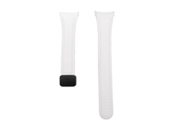 Cinto De Relógio De Silicone Slim Para Galaxy Watch 6 5 4 Com Fivela De Dobramento Para Mulheres Branco