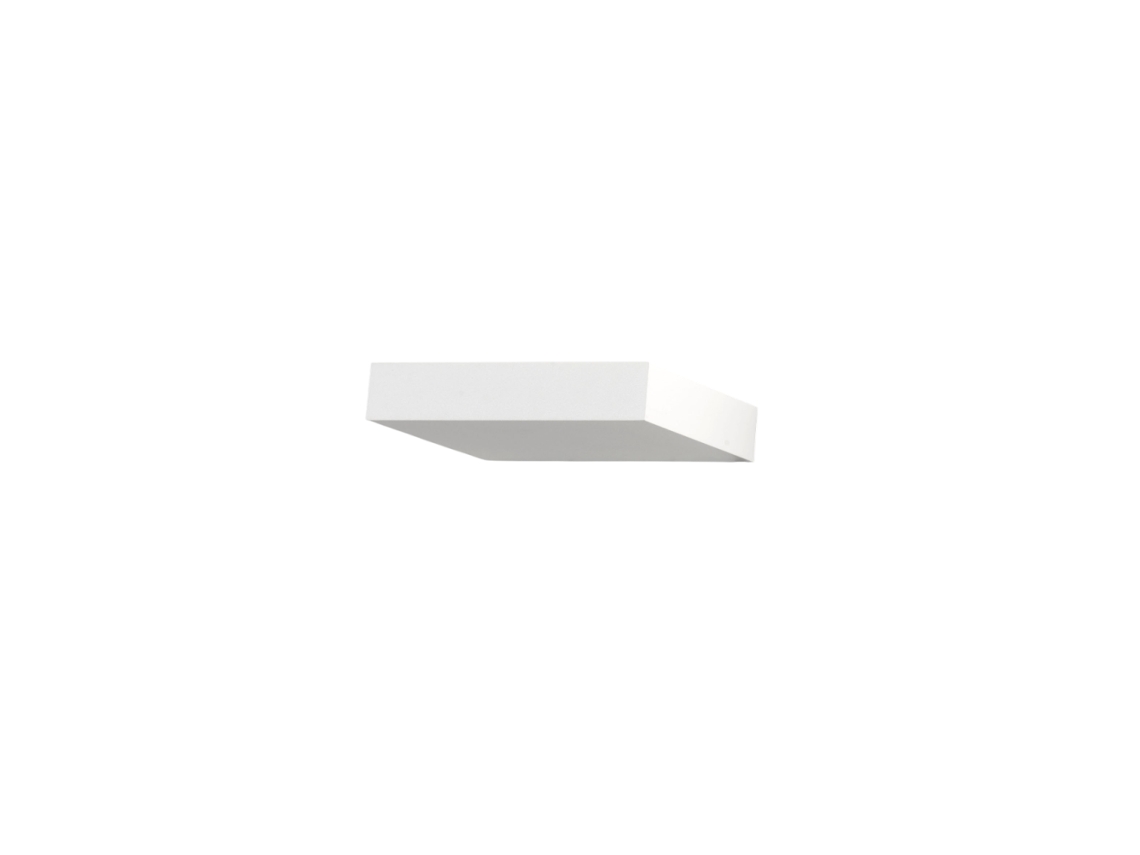 Aplique de pared LED Fabas Luce, aluminio, LED integrado, IP20, blanco, 17 cm