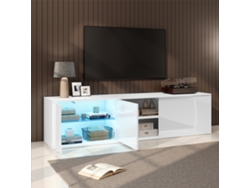Soporte Para Tv Led De 180 Cm Con Cristal Templado Para Televisores De Hasta 80 Pulgadas.