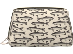 Neceser de maquillaje EOOCOO con estampado de peces, bolso de viaje para mujer