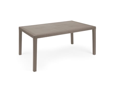 Mesa De Jardín De Plástico Prince Taupe 150 9072 cm
