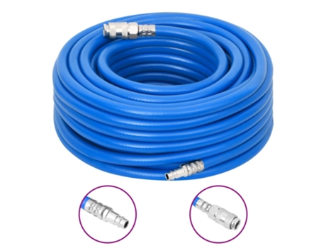 VIDAXL Manguera de aire PVC azul 14 mm 2 m