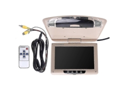 Monitor de techo para coche con pantalla LCD articulada, multimedia, vídeo, montaje en techo, color beige.