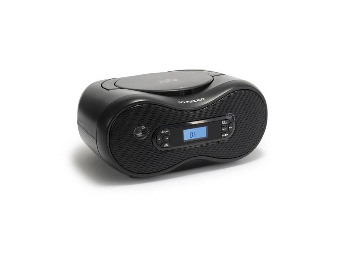 Soporte para CD y radio portátil con Bluetooth, 2 x 5 W, Schneider