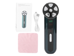 Máquina De Rejuvenecimiento Facial Rf Con Microcorriente Luz Led Vibración Lifting Piel Verde
